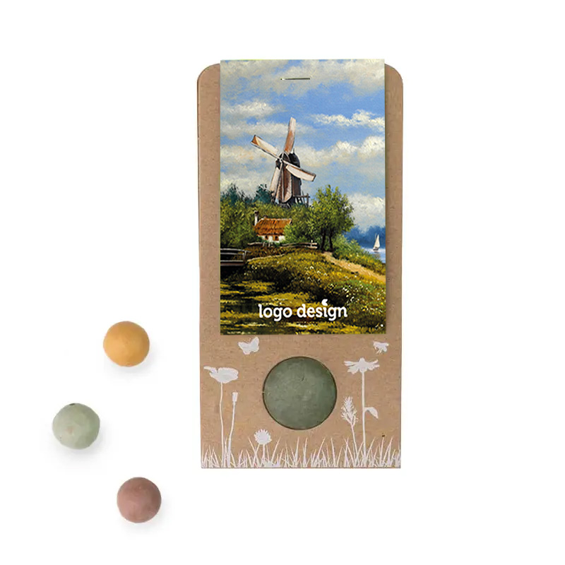 Giveaway with seed bomb